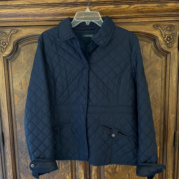 Ralph.Lauren polyester navy jacket quilted XL - Picture 1 of 3